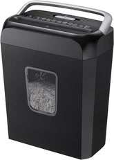 Bonsaii Paper Shredder for Home Use, 3.4 Gal Wastebasket, 6-Sheet Crosscut Paper and Credit Card Shredder for Home Office with Handle for Document, Mail, Staple, Clip